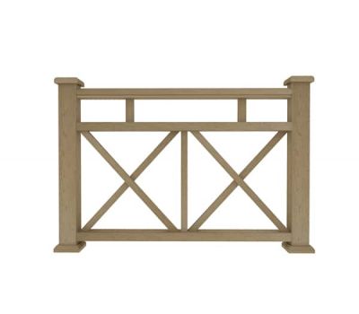 Ограждение из ДПК Ж1 натуральный от производителя  Dortmax по цене 11 590 р