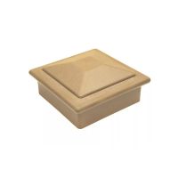 Крышка верхняя ПВХ для столба 100х100 Орех Крышка верхняя ПВХ для столба 100х100 Орех