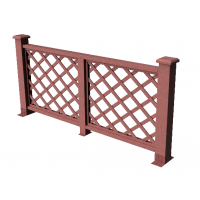 Декоративные ограждения ДПК " Ламбет", Мербау, шлифованное Декоративные ограждения ДПК " Ламбет", Мербау, шлифованное