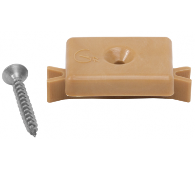 Кклипса с саморезом пластиковая, шовный монтаж Бежевый от производителя  GrinderDeco по цене 999 р