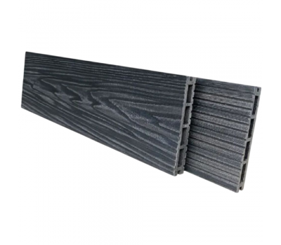 Террасная доска Comfort 3D тиснение + вельвет Графит от производителя NanoWood по цене 490 р Террасная доска Comfort 3D тиснение + вельвет Графит от производителя NanoWood по цене 490 р