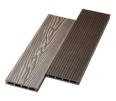 Террасная доска ДПК двусторонняя New 3D тиснение + вельвет Венге от производителя NanoWood по цене 470 р Террасная доска ДПК двусторонняя New 3D тиснение + вельвет Венге от производителя NanoWood по цене 470 р