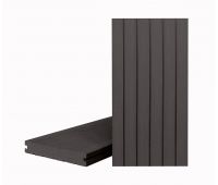 Террасная доска КЛАССИК полнотелая с пазом Черное дерево