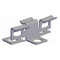 Кляймер промежуточный для каркаса из металлопрофиля и лаги ДПК (упак/100 шт)