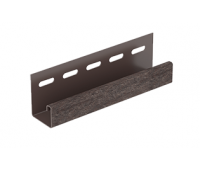 J-планка Стоун-хаус Кирпич Коричневый