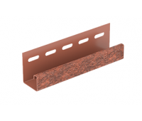 J-планка Стоун-хаус Кирпич Красный