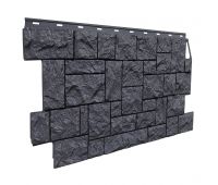 Фасадные панели (цокольный сайдинг) коллекция камень дикий - Асфальт Фасадные панели (цокольный сайдинг) коллекция камень дикий - Асфальт