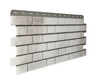 Фасадные панели (цокольный сайдинг) Кирпич Клинкерный 3D Бело-коричневый Фасадные панели (цокольный сайдинг) Кирпич Клинкерный 3D Бело-коричневый