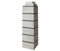 Угол наружный Кирпич Клинкерный 3D Бело-коричневый Угол наружный Кирпич Клинкерный 3D Бело-коричневый