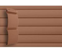 Виниловый сайдинг премиум D4.8 Блокхаус - Темно бежевый Виниловый сайдинг премиум D4.8 Блокхаус - Темно бежевый