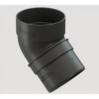 Колено трубы 45° Серый